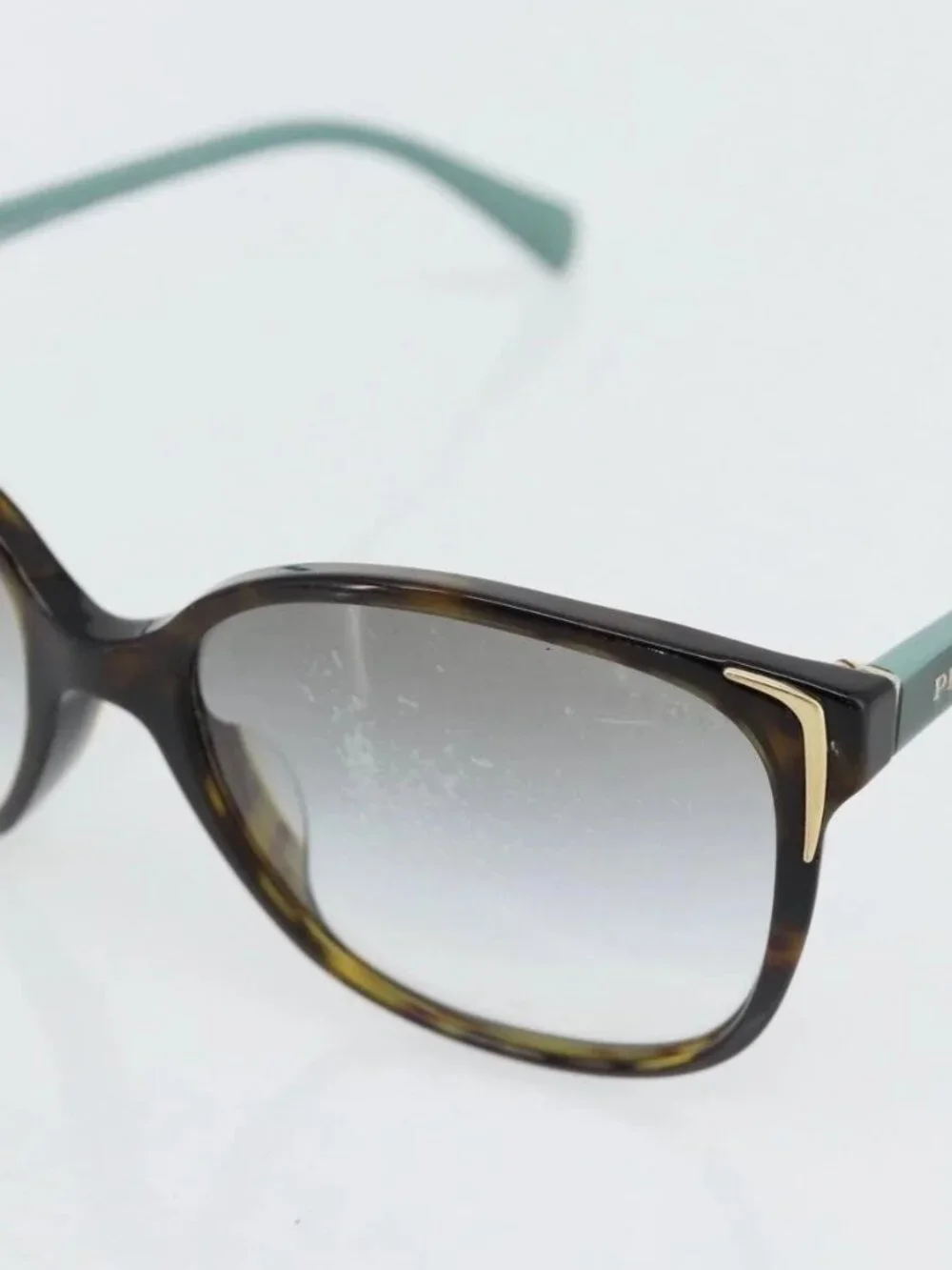 PRADA Sunglasses plastic Green Auth